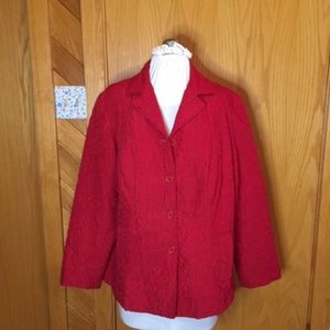 R.Q.T. WOMAN red jacket Size 1X